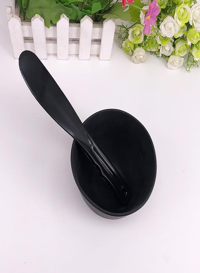 BFLCTTBD 2 Pairs Face Mask Mixing Set Rubber Facial Mixing Bowl And Spatula Skin Care Mixing Tools Esthetician Mixing Bowl Set Black - Image 5